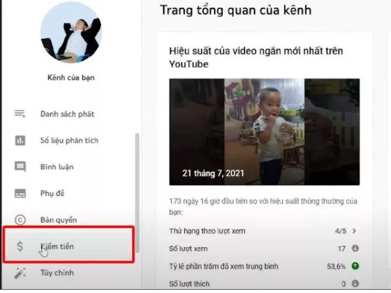 cach bat che do kiem tien tren youtube chi tiet tu az